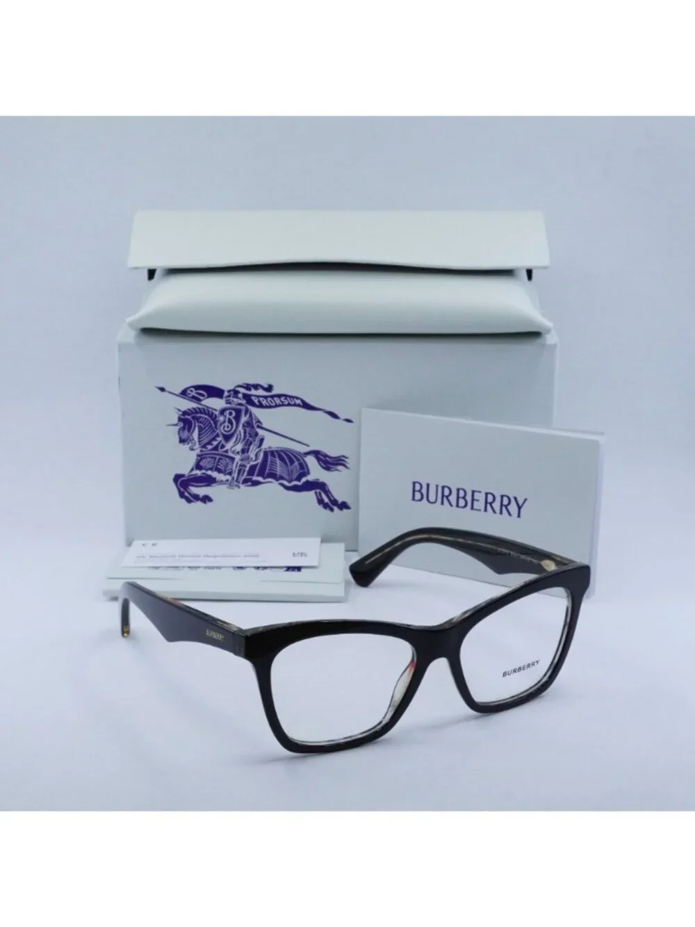 Burberry BE2416 4121 Cat Eye Eyeglasses 54mm - Black
